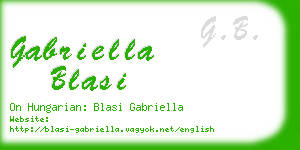 gabriella blasi business card